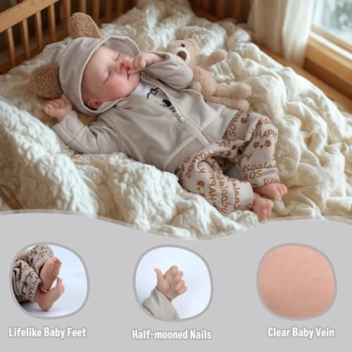 Reborn Baby Doll - 17Inch Vinyl Boy Ages 3+