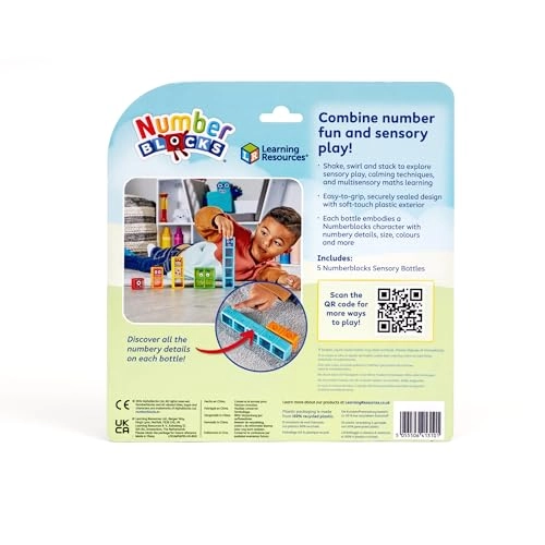 Numberblocks One to Five Sensory Bottles - 36 months - 7 years 5 pieces