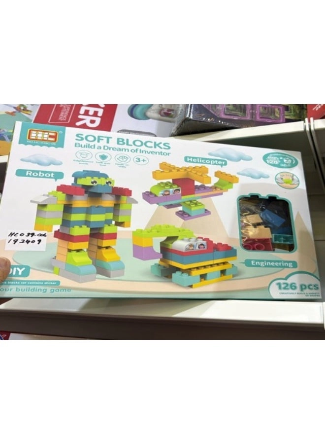 TOY GARDEN Soft Building Blocks - 126pcs