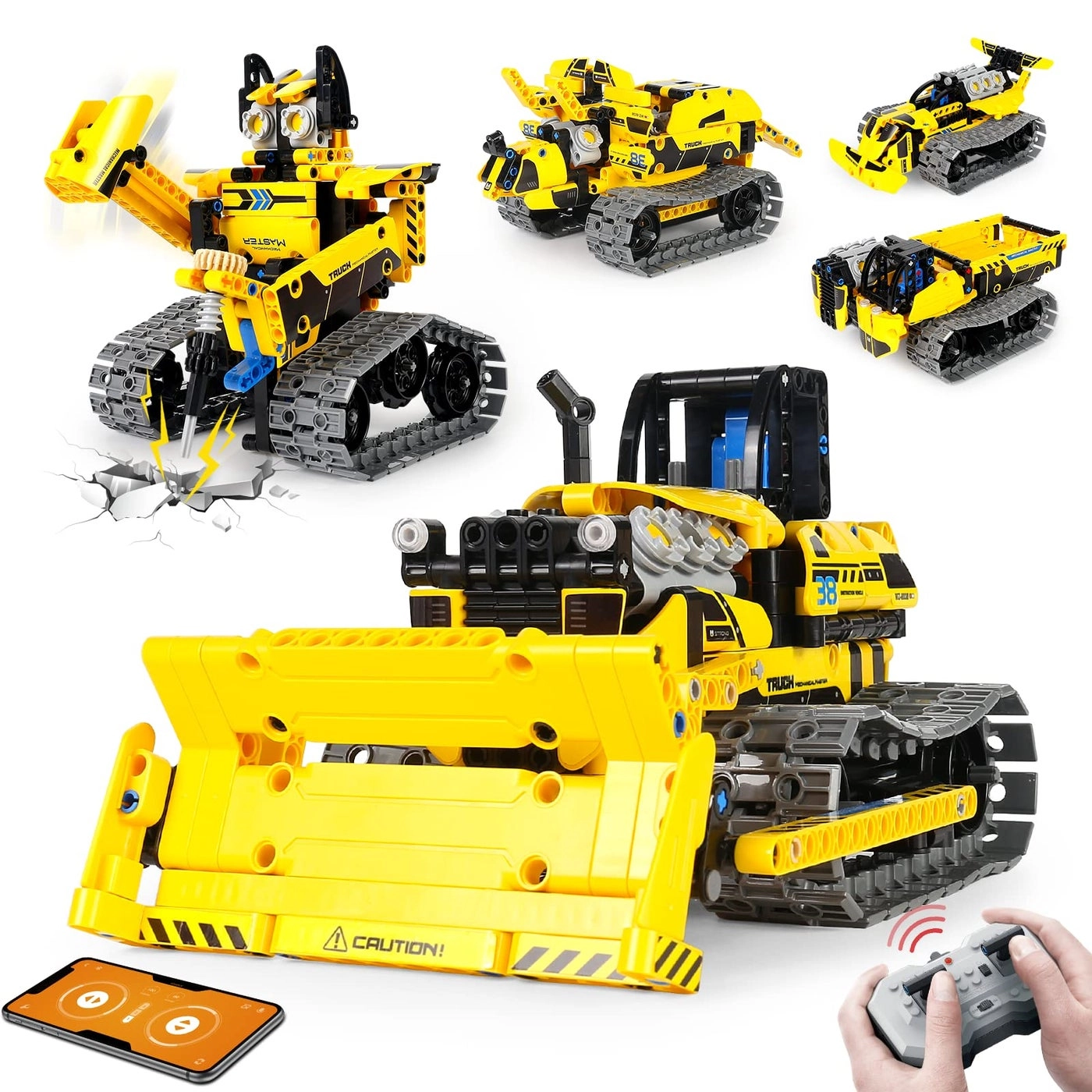 LECPOP STEM Robot Toy Building Kit - 5 in 1 452 pcs for ages 8-12