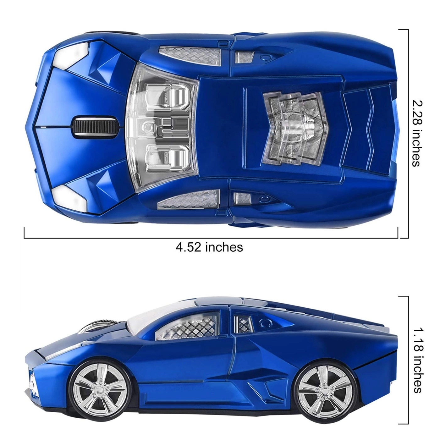 Mini Ergonomic Sport Car Mouse - Wireless