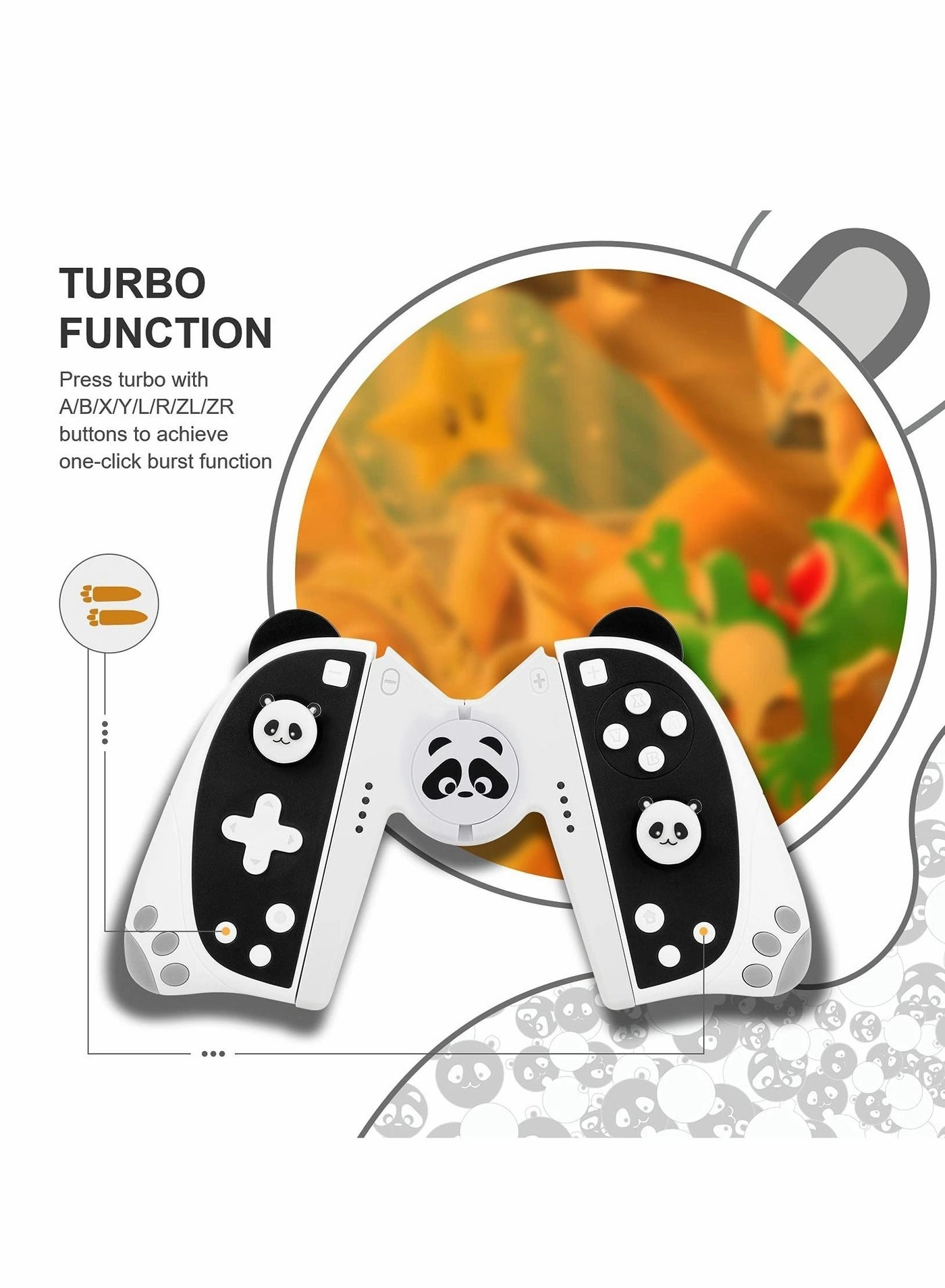 Switch Wireless Controller - Panda Bundle