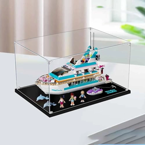 Acrylic Dustproof Transparent Custom Display Case - 45 x 21 x 25 cm 2mm