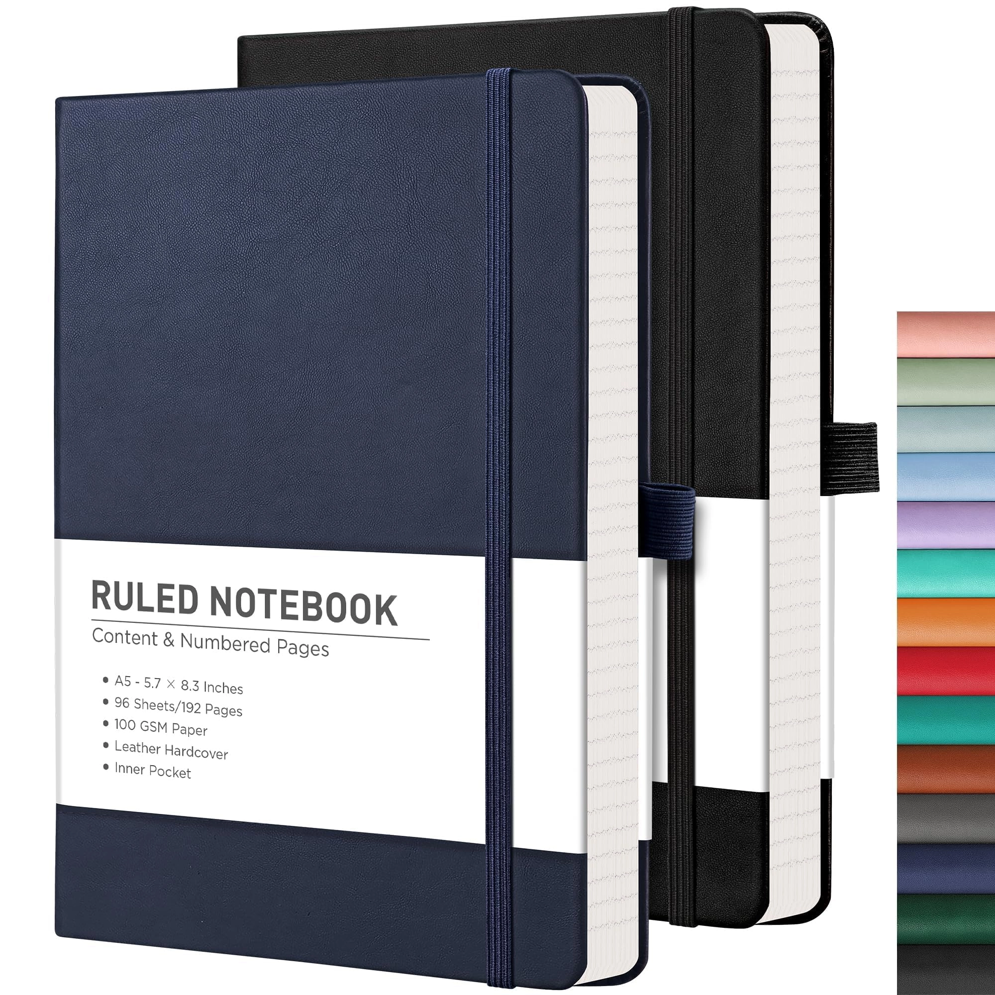 Notepad A5 Hardcover - Lined 376 Pages