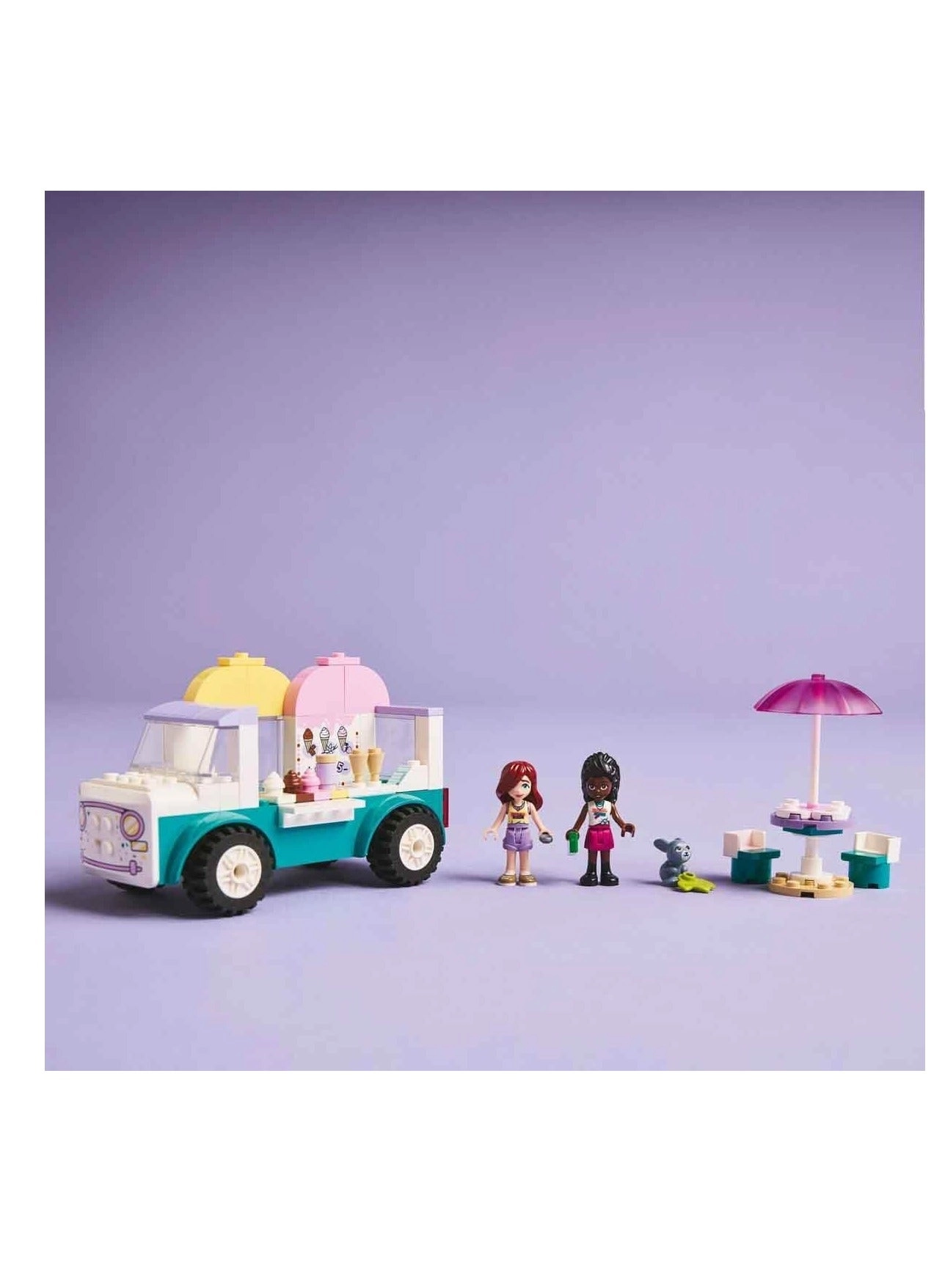 Friends Heartlake City Ice Cream Van (42644) - Pretend-Play 2 Minidolls Bunny Figure