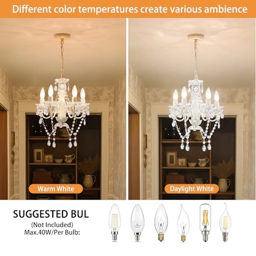 Small Crystal Chandelier - 4 Light 41cm