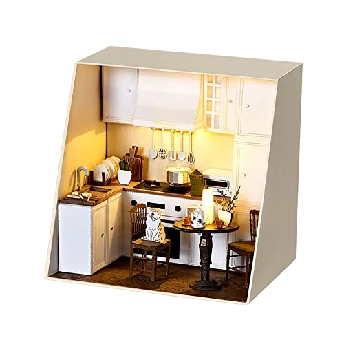 Miniature Wooden Dollhouse Furniture Kit - Creative Room 1:24