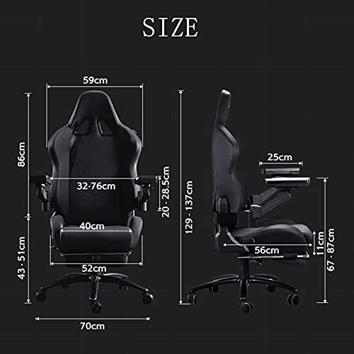 Gaming Chair - PU Leather 125-135x64cm