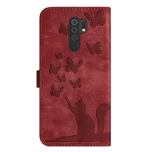 Cute Cat Case Flip Cover for Xiaomi Redmi 9