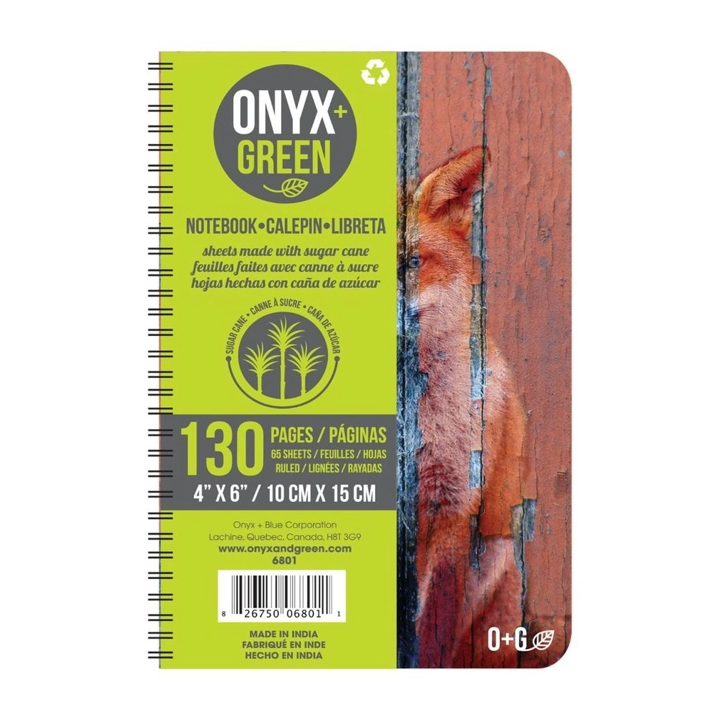 ONYX+ GREEN Storm Writer Pocket Spiral - Lined 65 Sheets