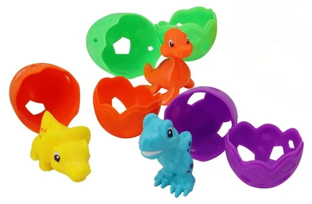 Banzai Dino Dive Game - 3 Dinosaur Pieces 6 Dinosaur Egg Halves