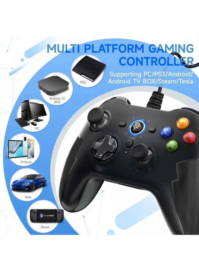 Classic Gamepad 9110 - BLACK PC/Switch/Steam Deck/Android/Laptop/PS3/Android TV BOX