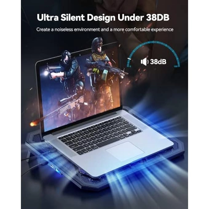 LAPTOP COOLING PAD - 12-17 INCH 6 QUIET FANS