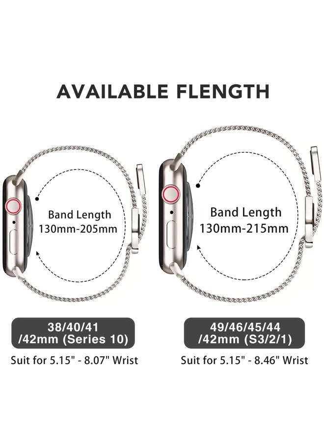 3 Pack Metal Watch Band for Apple Watch - 42mm 41mm 40mm 38mm