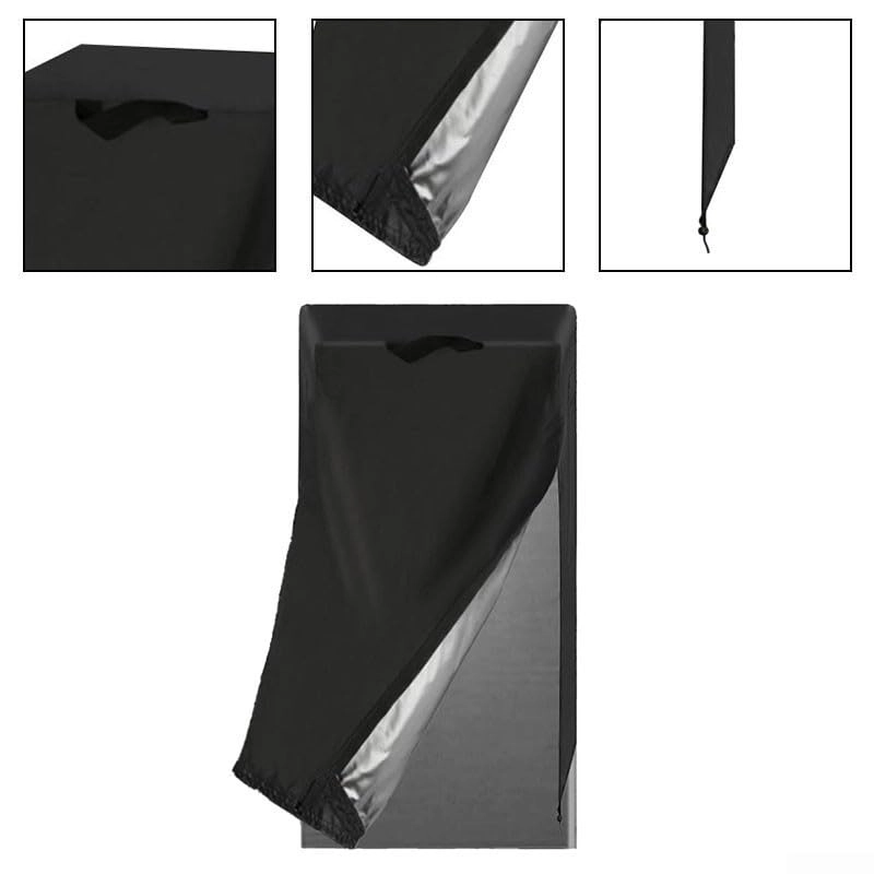 Refrigerator Cover - 210D Waterproof 60*85*185CM Black