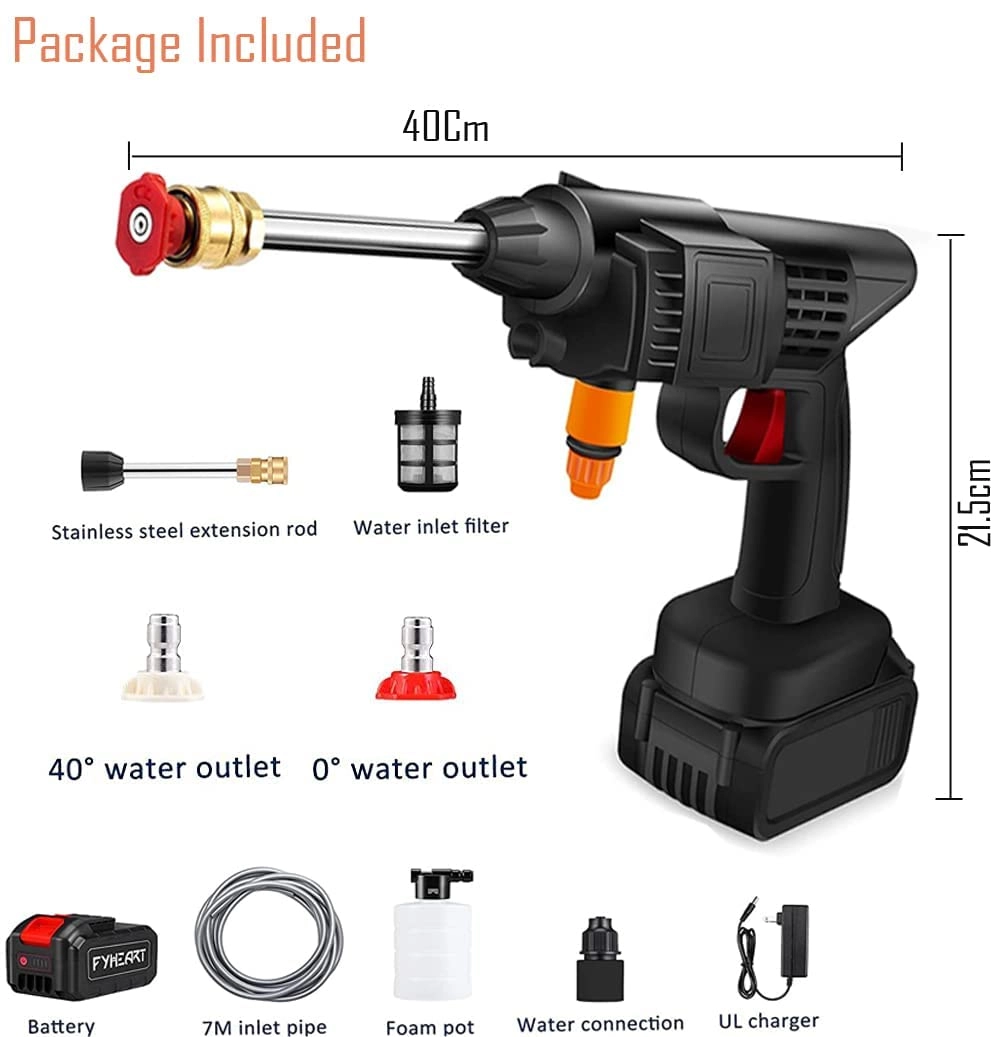 Portable Pressure Washer - 48V Cordless 40Bar