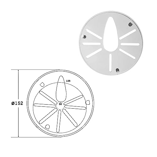 I Type Wall Mount Bracket - 250mm/10 inch Aluminum Alloy