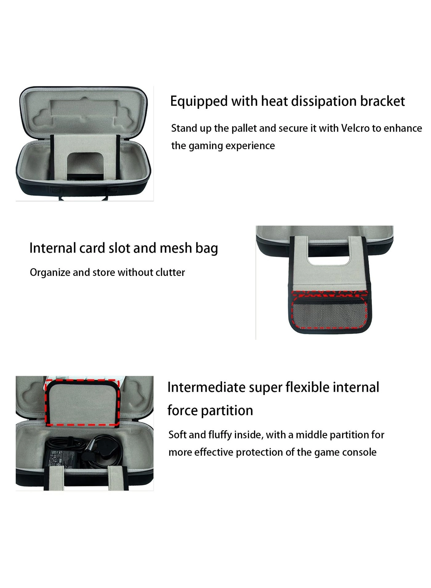 Hard Carrying Case - Fit for Rog Ally EVA Shockproof Waterproof Oxford Fabric