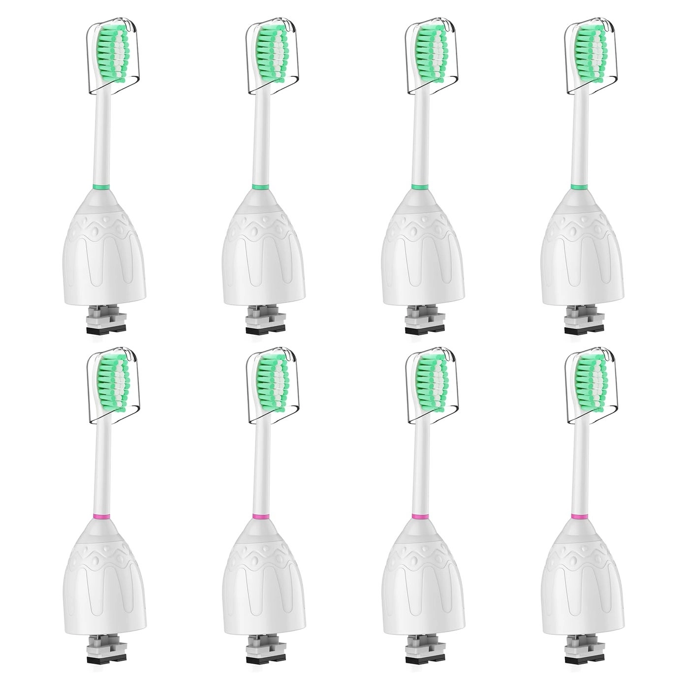 HAPPYMOMO Replacement Toothbrush Heads - 8 Pack Dupont Bristles
