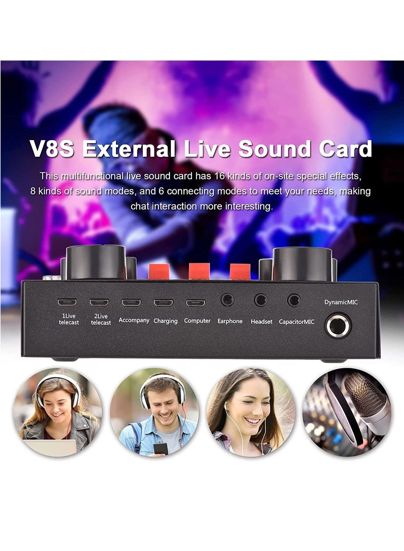 V8 Set - USB External Karaoke Recording