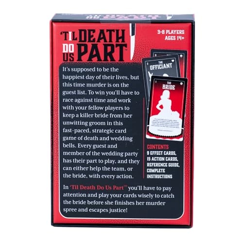 'Til Death Do Us Part - English 14 years and up 9 Effect Cards, 15 Action Cards