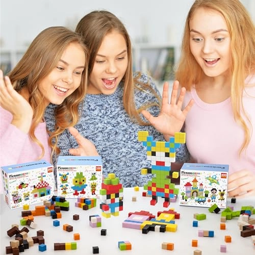 Pixel Magnetic Puzzle Cube STEM - 6 years and up 400 pieces