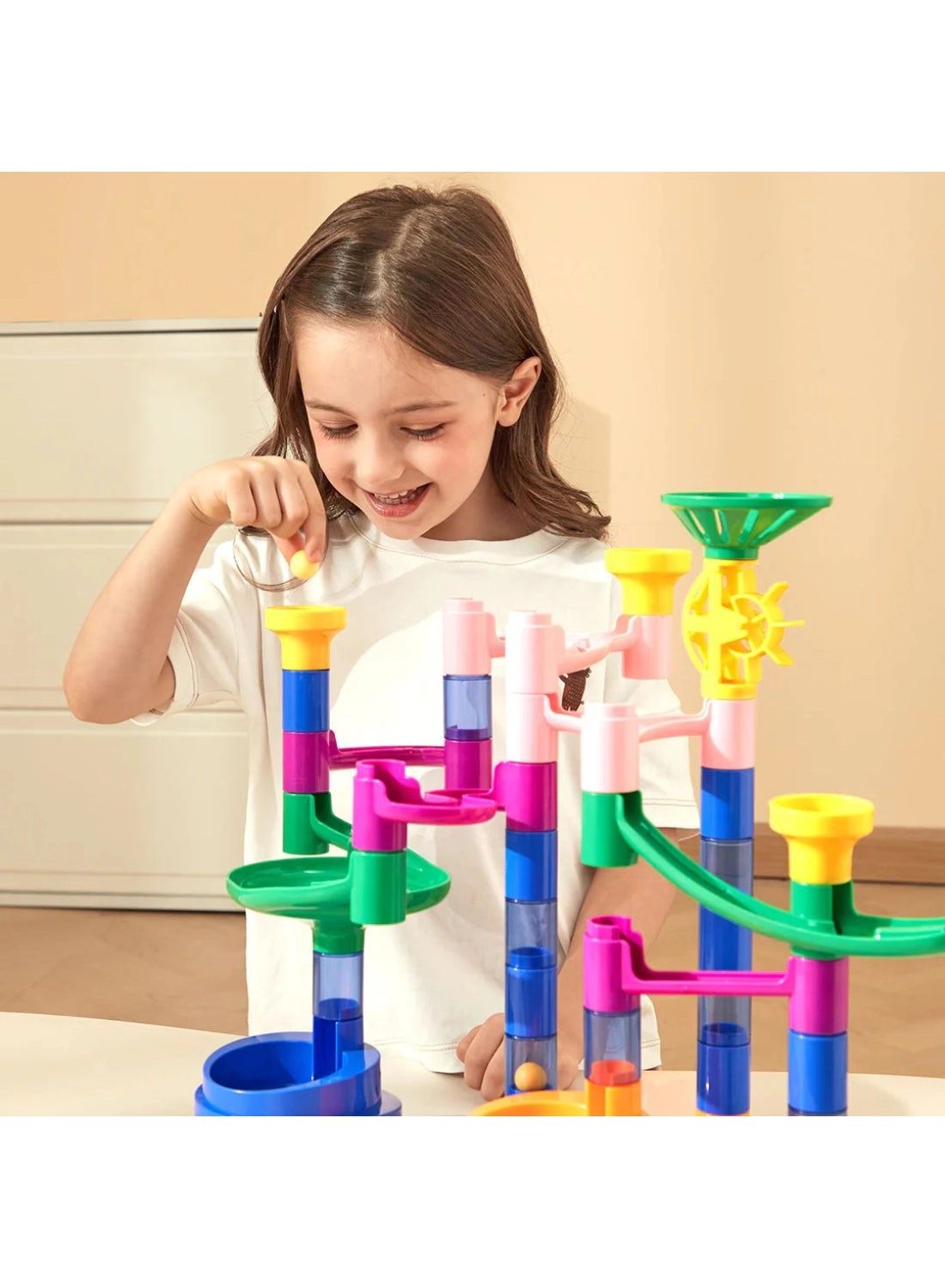 Track Marble Building Blocks - 51 pcs