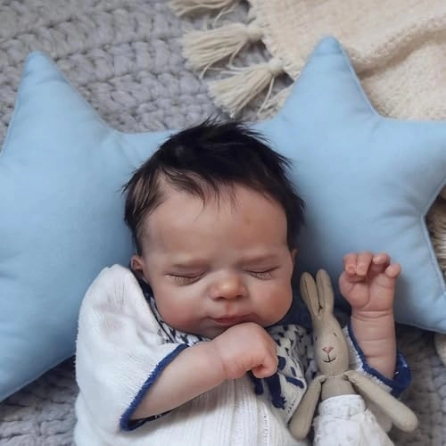 Reborn Baby Doll - 18 Inch Silicone Girl Sleeping Ages 3+