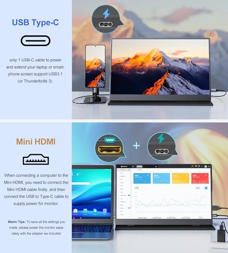 Portable Monitor - 1080P FHD 15.6''