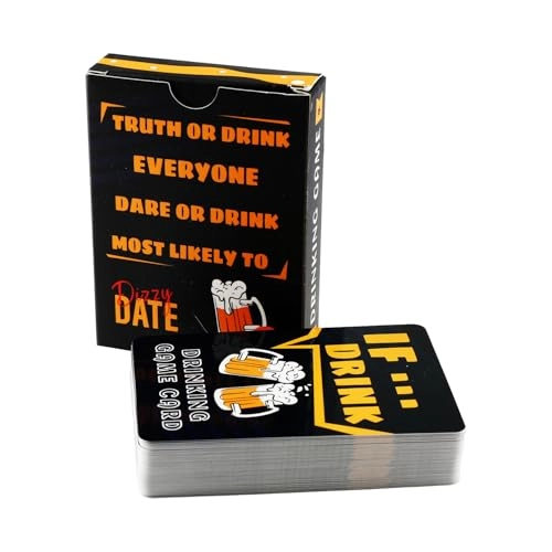 Dare & Drink Card Game - 50pcs Adult