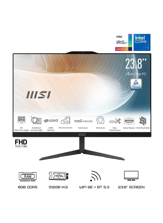 MSI Modern AM242M - 512GB 23.8 inch Intel i7-1255U