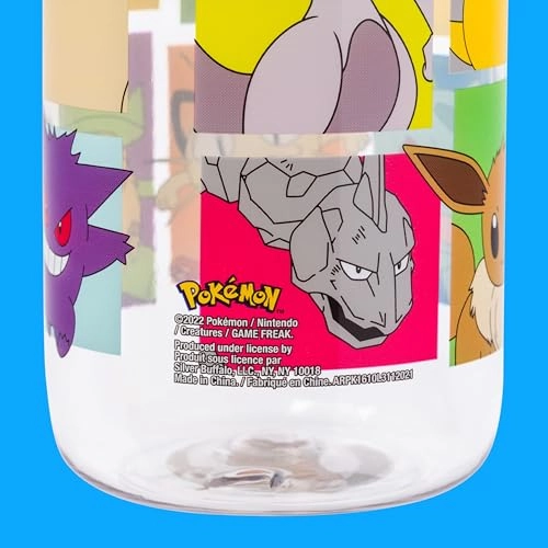 Pokemon Water Bottle - Screw-On Lid