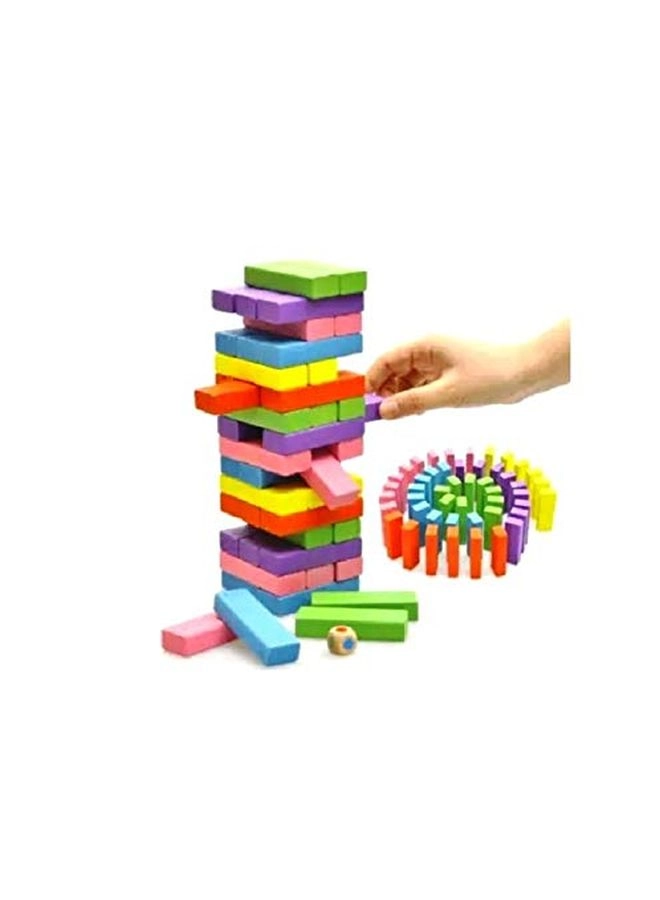 Wooden Building Stack Toy - 48 pcs