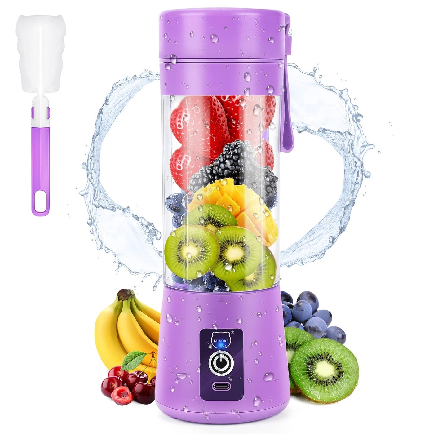 Portable Blender - 6 Blades USB Rechargeable LED Display