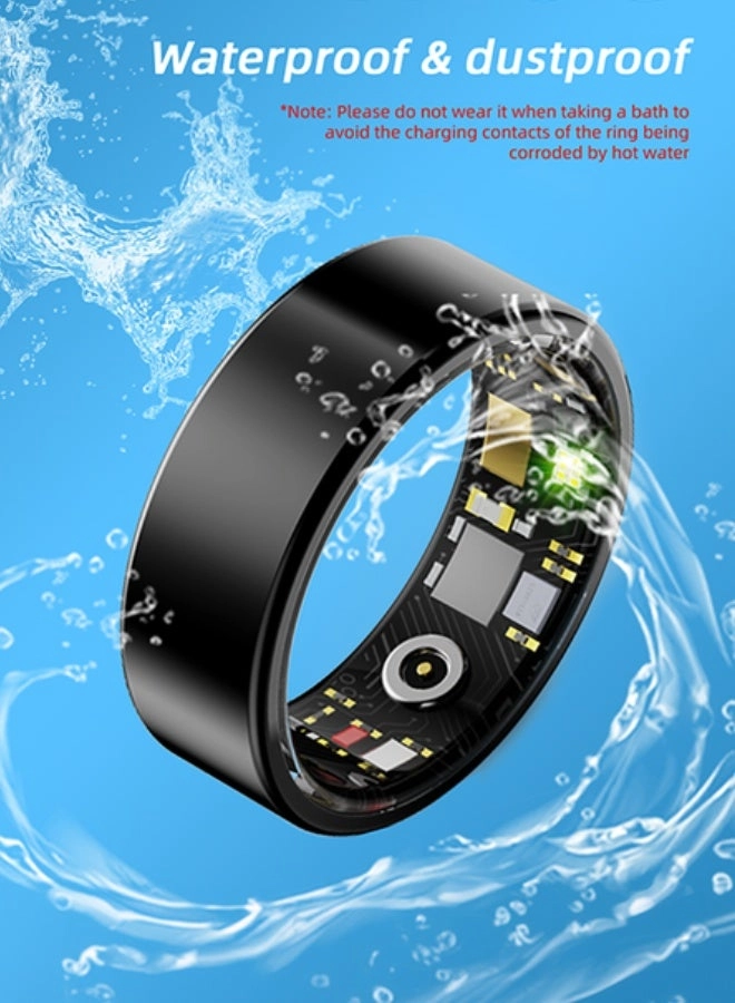 Smart Titanium Health Ring - Waterproof IP68 Heart Rate SpO₂