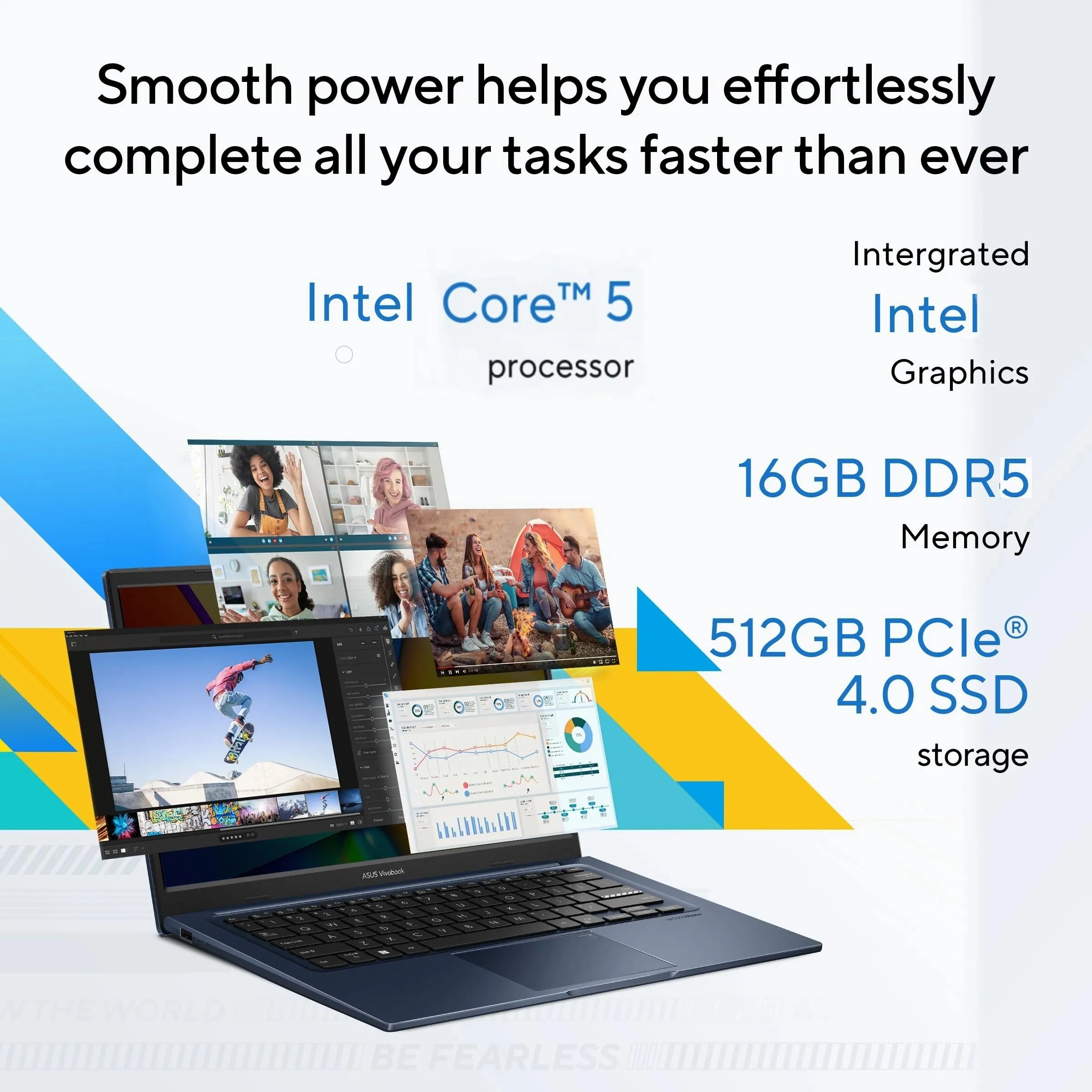 Vivobook 14 X1404VAP-EB1541WS - 14'' Core 5 120U 16GB DDR5 512GB SSD