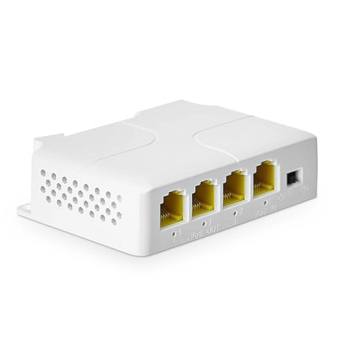 PoE Extender - 4 ports 24W 44-57V IEEE802.3af/at 10/100Mbps