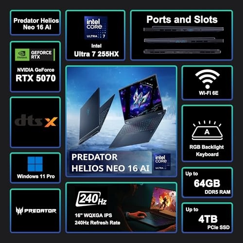 Predator Helios Neo 16 - 16'' 2TB 32GB 255HX