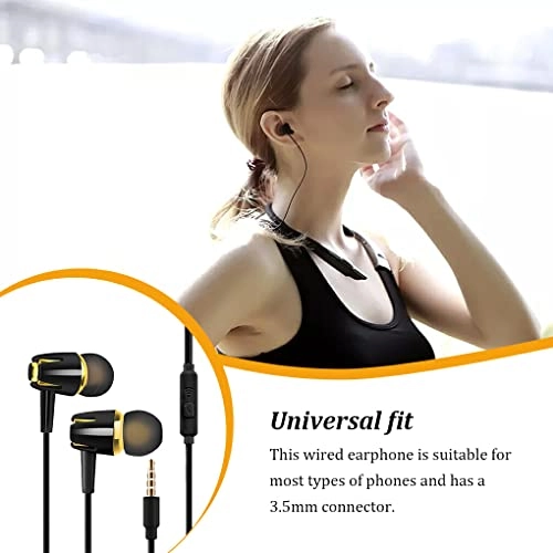 Universal Earphone Wired Earbud Bundle