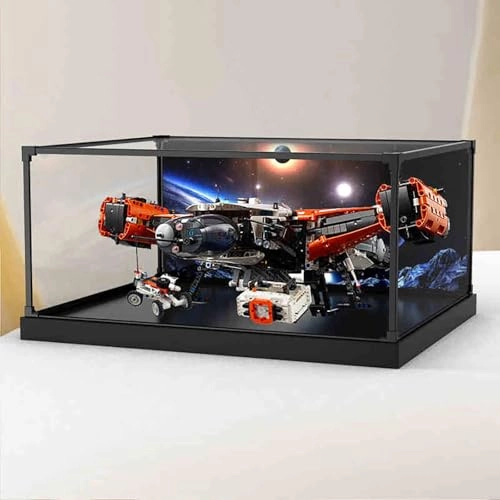 Display Case - 55X50X25cm Wooden Base