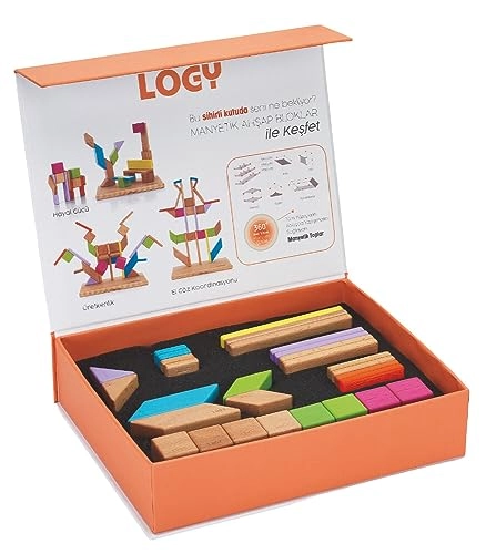 Developer Magnetic Wooden Block Game Set - 3 years and up 30 pieces