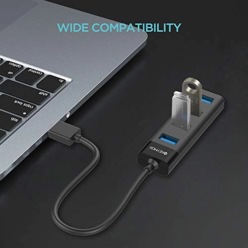 4-Port USB 3.0 Hub - Compact Size 5Gbps