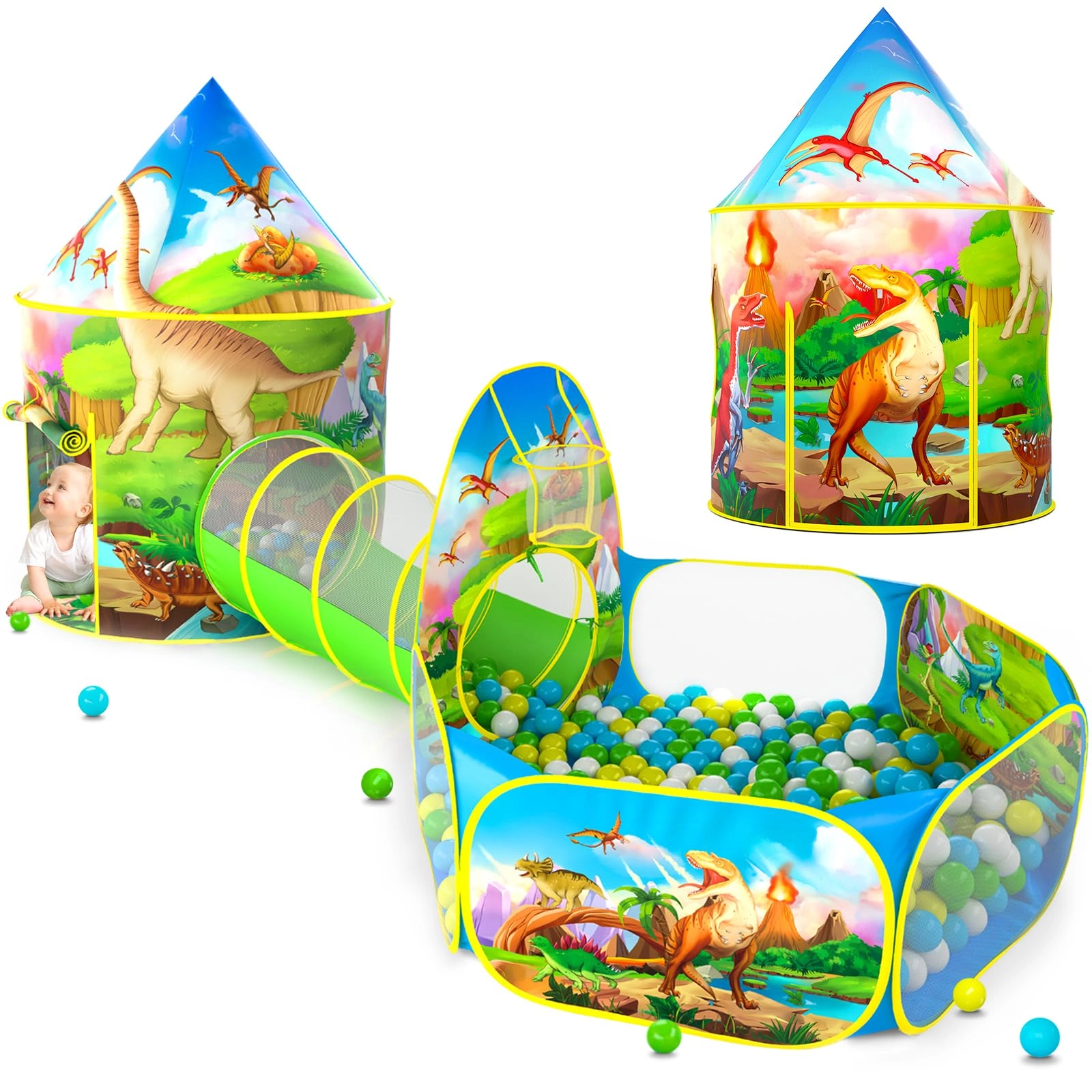 3pc Kids Play Tent