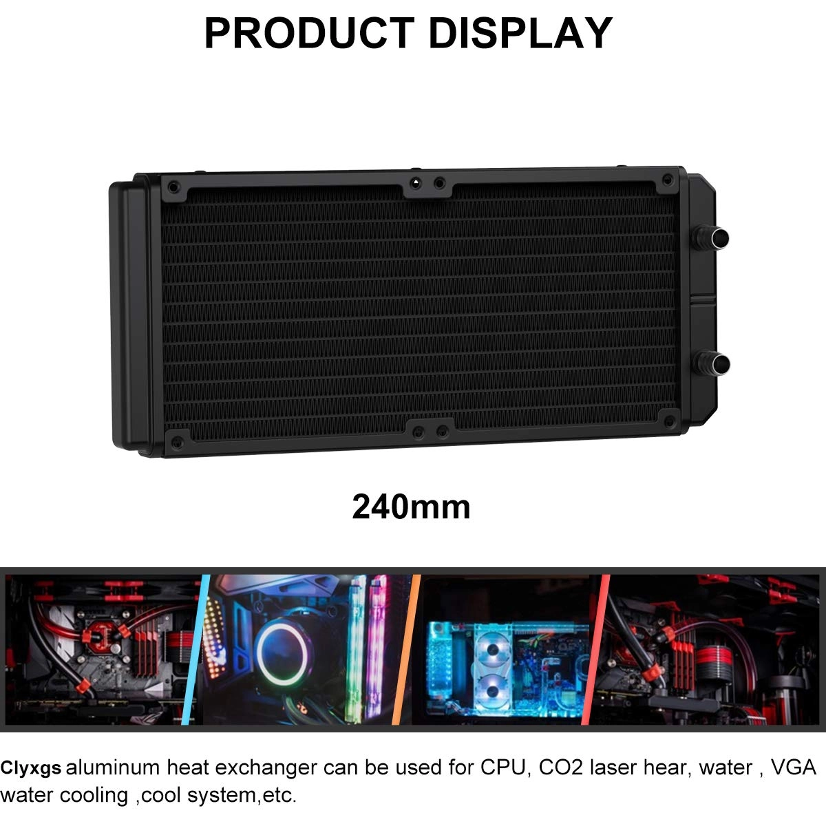 Water Cooling Radiator - 240mm 12 Pipe