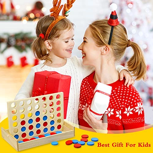 4 in a Row - Wooden Red