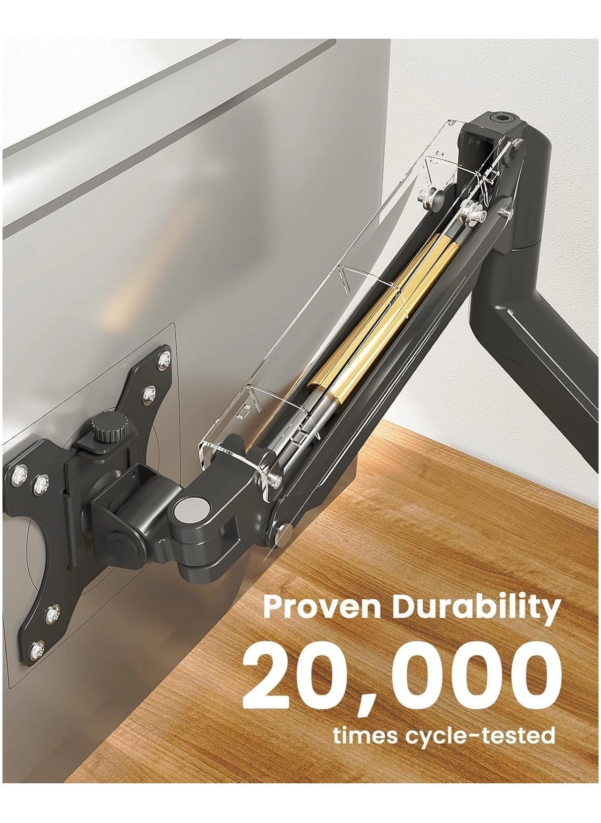 Single Monitor Arm - Single 13-32 Inch VESA 75x75/100x100mm