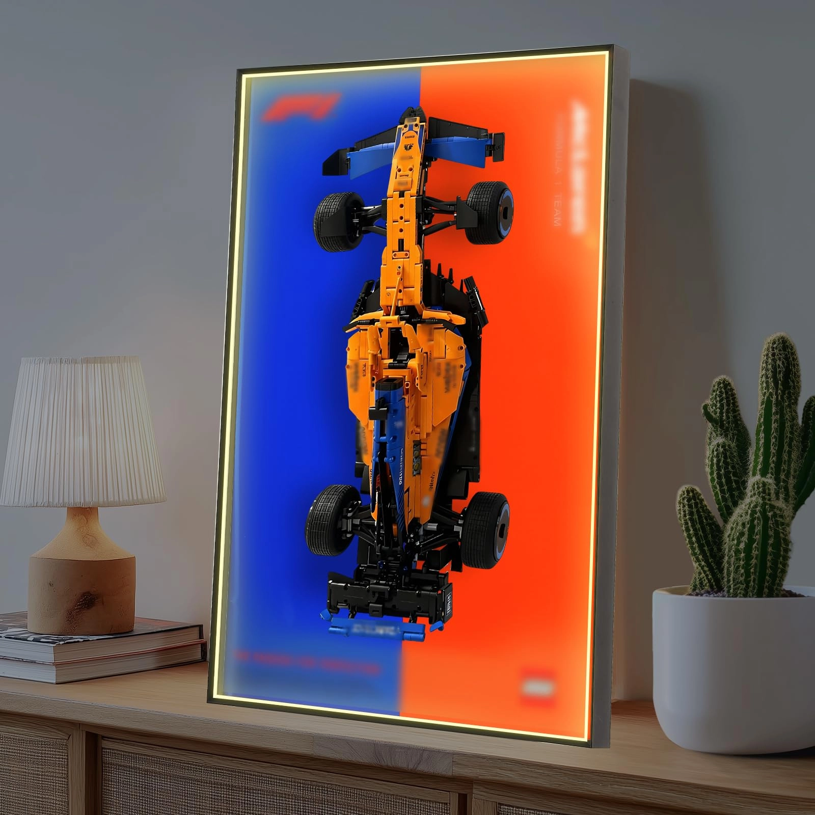 Display Wall Frame - for Lego 42141 LED Mirror