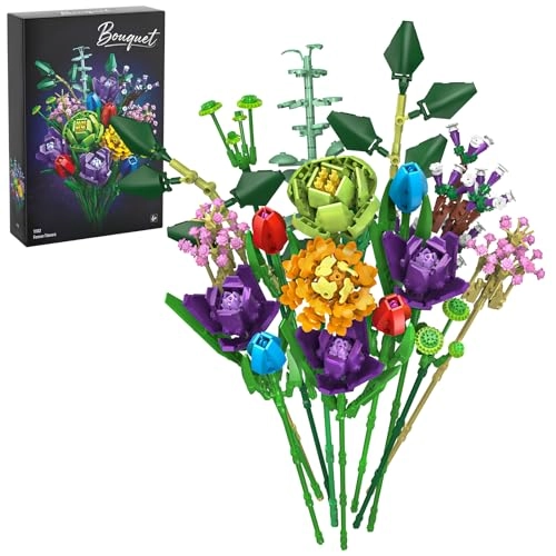 Flowers Bouquet Building Set - 16 stems