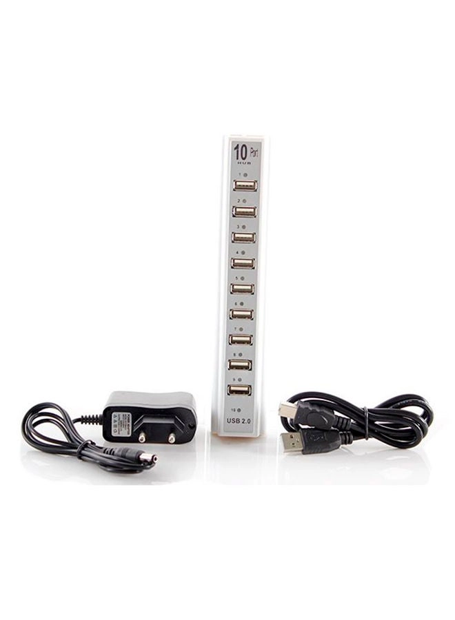 NIBEMINENT 10-Port USB 2.0 Hub
