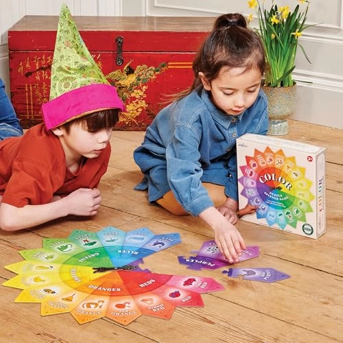 Color Puzzle Spinner Game - 3+ 24 pieces